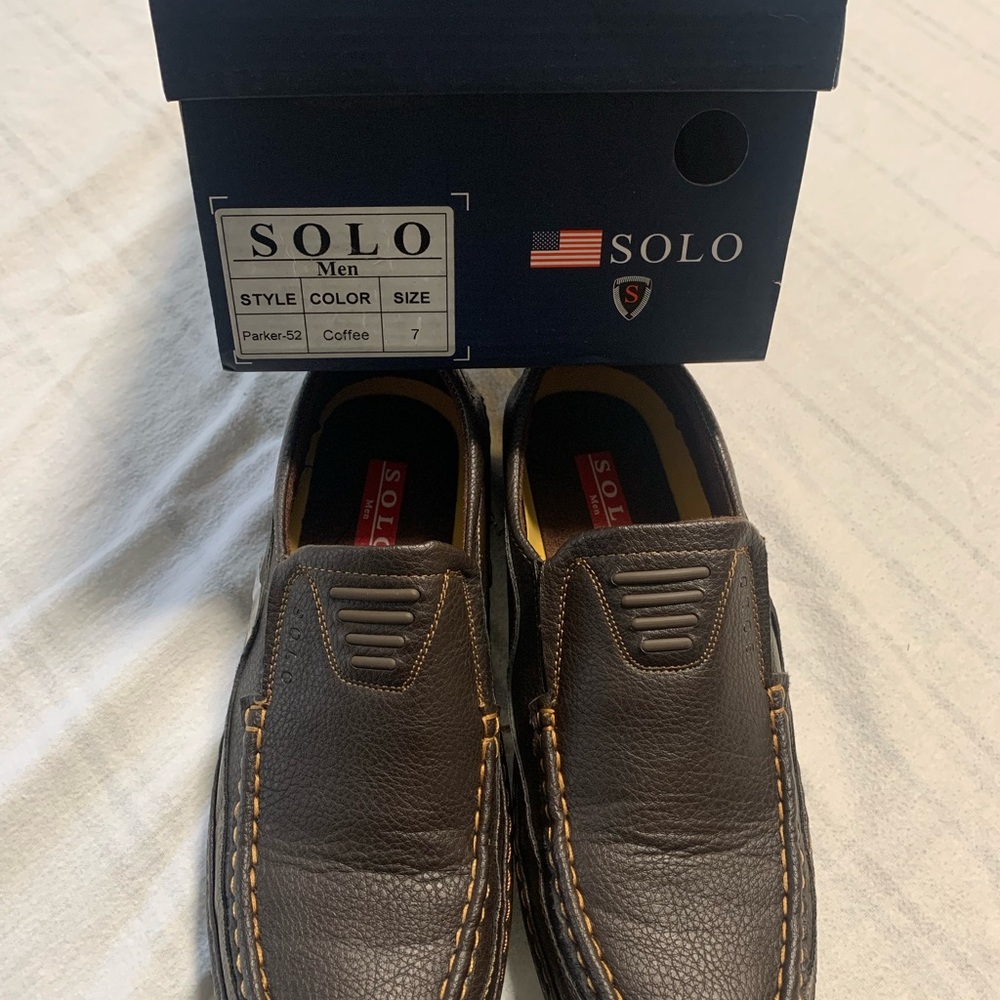 Kids Leather Slip Ons